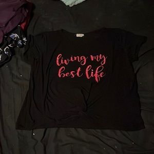 Woman’s 2x black shirt $10